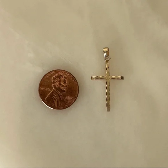 14k Solid Gold Cross - Picture 5 of 15